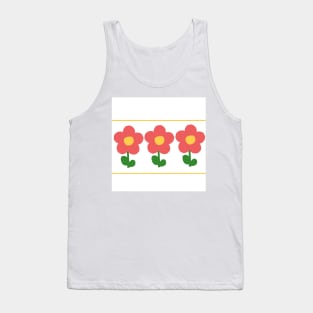 3 little flowers Tank Top